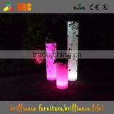Hot sale high tech garden Led Illuminate Glowing Flower Pot outdoor led pot lights/Led Plastic Flower Vase with remote control