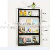 Lovely Colorful Wooden Kids Bookshelf / Kids Bookcase Design 4 Tiers Wall Mounted Bookshelf thumbnail-6