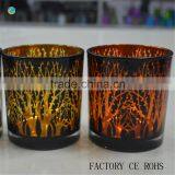 Trees Silver Laser Candle Holders Glass thumbnail-6