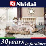 Genuine Leather Bed / Leather Upholstered Bed / European Style Bed LV-B9020 thumbnail-1