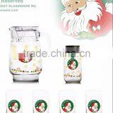 1300ml Halloween Christmas and Sea Color Printing Jar and 6pcs Cups Set thumbnail-3