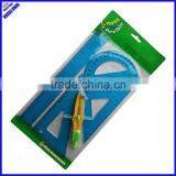 2017 New Designed 5pcs Geometry Clear PVC Flexible Math Ruler Set thumbnail-1