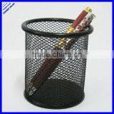 Hot Selling 8cm Diameter Wire Mesh Single Metal Penholder thumbnail-1