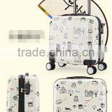 Printed Trolley Luggage Suitcase Laptop Trolley Case Cabin Luggage thumbnail-5