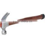 Red Wooden Handle Claw Hammer