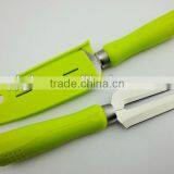 3 in 1 Kitchen Utensil Stainless Steel Round Head Plastic Handle Vegetable Peeler as Seen on tv