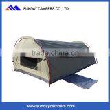 Hot Selling Canvas Fabric Swag Tent Camping Tent With Inflatable Mattress thumbnail-2