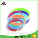 Custom Embossed Paint Silicone Bracelets Cheap Silicone Wristbands thumbnail-1