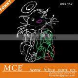 Singing Cat Custom Hot Fix Crystal Rhinestone Motif thumbnail-1