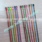Customizable Colored 2.4mm Metal Ball Chain With Clasp thumbnail-1
