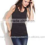 Classic Black Blank Ladies' Tank Top in Nanchang Kaiyu thumbnail-1