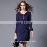 New Latest Fashion Dress Styles Woman Long Sleeve Slim Fshion Show Dresses thumbnail-2