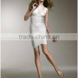 2015 High Quality Women Silver Foil Print Sexy Short Bodycon HL Cocktail Party Dress thumbnail-3