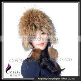 CX-C-114 Wholesale 2016 Good Quality Windproof In Stock Silver Fox Fur Hat thumbnail-5