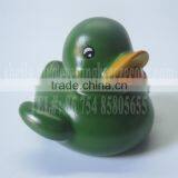 5cm Mini Green Plastic Duck, Promotional Green Rubber Ducky, Floating Baby Green Vinyl Duck thumbnail-1