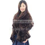 CX-B-M-58G Wholesale Fashionable Women Mink Fur Shawl And Stole thumbnail-6
