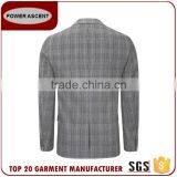 New Product Checked 2 Button Polyester Viscose Business Men'S Fashion Simple Suit Designs thumbnail-2
