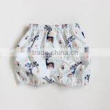 Newborn Baby Clothes Baby Leggings Wholesale Flower Print Shorts Girls Baby Boutique Bloomers thumbnail-3