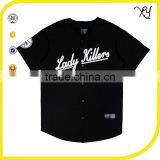 Wholesale Applique Baseball Jerseys Tees Tops Shirts Custom Baseball V-neck Jersey thumbnail-1