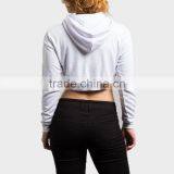 Ladies Sexy Hoodies Solid Color Long Sleeve Hoodies thumbnail-2