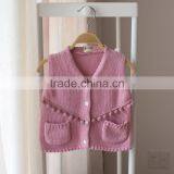 S32903W Cute Crochet Baby Sweater Vest 2017spring New European Style Cotton Knitted Waistcoat Sweaters thumbnail-3