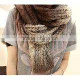 Winter Super Thick and Women Fashion 180*40cm Color Gradual Change Design Women Knitting Latest Scarf thumbnail-3