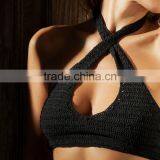Runwaylover 5102 Sexy Fashion Sexy Corchet Sexy Cross Blue Crochet Bra and Panty Set thumbnail-2