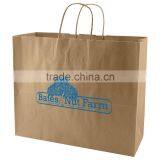 USA Made Natural Kraft Shopping Bag - Dimensions Are 16" x 6" x 13" and Comes With Your Logo. thumbnail-1