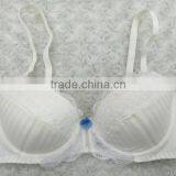 New Design Sexy Ladies Transparent White Embroidered Bra and Panty Set thumbnail-2