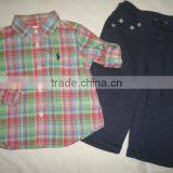New Fashion Polo Baby Boy Shirt and Top Pants High Quality thumbnail-1