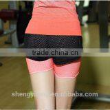 Womens Summer Sports Running Yoga Wear Fitness Breathable Quick Dry Two Layers Short With Drawstring thumbnail-2