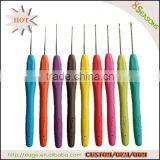 Wholesale Size 13.5cm Small Size TPR 0.5-2.50mm Aluminum Crochet Hook Set thumbnail-1