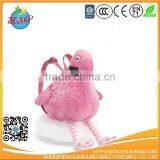 cozy cute flamingo backpack