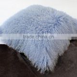 YR153 Real Mongolia Fur Cushion Cover from Factory OEM Customize Size