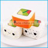 Top Quality Kawaii Square Shape Sushi Slow Rising Squishy Strap for Phone