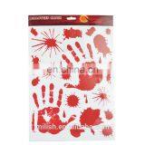 High Quality Halloween Glass Pastes Home Door Decoration FullHome Cheap Red PVC Wall Poster for Sale MFJ-0061 thumbnail-1
