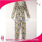 2016 Summer New Printed Floral Ladies Deep-v-shaped Jumpsuit thumbnail-6