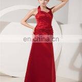 Sexy Halter Sleeveless Evening Gowns Backless Floor Length Zipper Ruched Mother Of The Bride Dress thumbnail-2