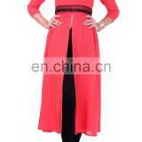 Beautiful Coral Maxi Slit Top for women