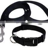 Cheap New Design Dark Pink Make Leather Dog Collar and Leash thumbnail-3