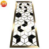 JYFQ0156 PVD Finished Square Pattern Metal Decorative Room Divider thumbnail-3