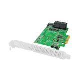 Linkreal SATA Expansion Card PCIe 3.0 x4 Gen 3 to Internal One M.2 B-Key & Quad SATA 6Gb/s Host Bus Adapter thumbnail-3