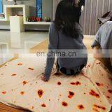 Junk Food Beach Towel Blanket with Tassels Burgers Pizza Fast Food Print Teens Girls Fashion Round Yoga Funny food blanket