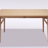 Dining Room Furniture Rectangle Square Kitchen Aaron OAK Wooden Dining Table 6 Seater and Chairs