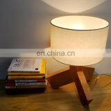 Zhongshan Wholesale Supplier Wooden Table Lamp Fabric Lamp Shade With E27 Buld Design Light thumbnail-4