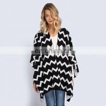 Hot Sale Womens Open Front Cashmere Poncho Winter Ponchos and Capes thumbnail-1