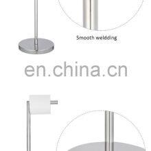 Fashion Modern Stainless Steel Toilet Paper Holder Simple Toilet Paper Holder and Easy to Use Standing Toilet Paper Holder thumbnail-3