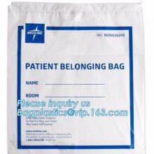 Biodegradable Drawstring Patient Belongings Bag,Manufacturer of Patient Belonging Bag With Rigid Handle OEM Available thumbnail-3
