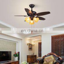 Indoor Lighting Remote Control Decorative Wooden Blade Cieling Fans Lighting 2 in 1 Smart Remote Control Luxury Ceiling Fans thumbnail-4