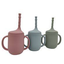 Weiqi Silicone Straw Cups for Kids Toddler Training Drinking Cup With Lid thumbnail-3